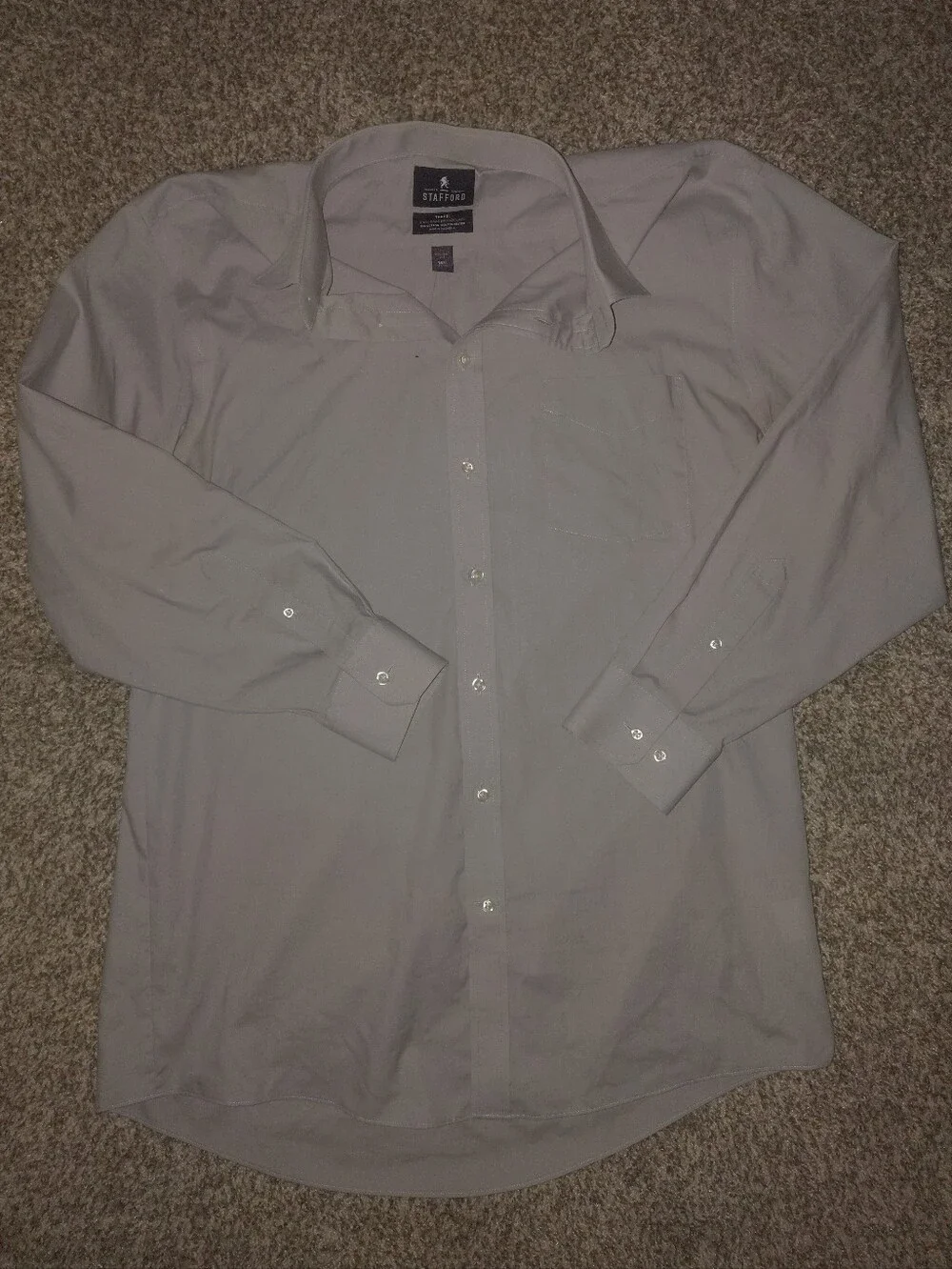 Oversized Light Blue Men's Button Down - Unisex M/32/33 Regular Fit